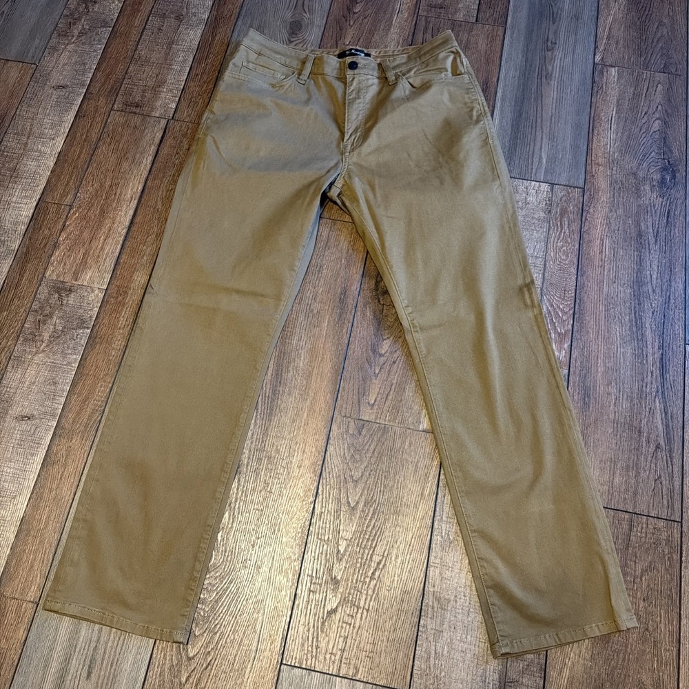 34 Heritage Men's Pants 36x32 Relaxed Straight Leg Pants - Olive Green Charisma